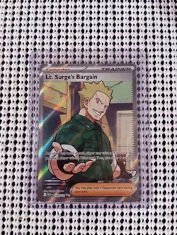 Lt. Surge's Bargain 170/132 Ultra Rare Full Art Pokemon Mega Evolution English - Image 3