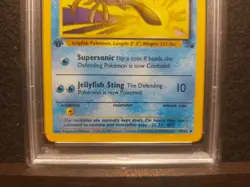 1999 Pokemon Fossil 1st Edition #44 TENTACRUEL PSA 8 Freshly Graded - Image 3