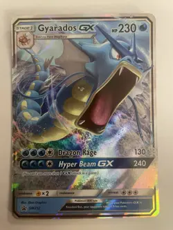 Pokemon Gyarados GX SM212 Hidden Fates Holo Black Star Promo LP - Image 1