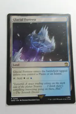 MTG Glacial Fortress x1- -Doctor Who-Lightly Played - Image 1