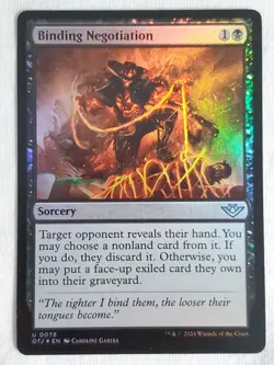 Binding Negotiation 78 Outlaws of Thunder Junction Magic the Gathering - Image 1