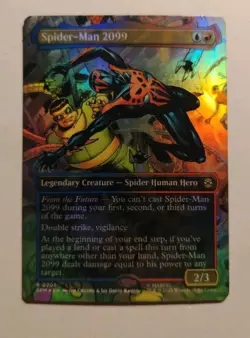 FOIL Spider-Man 2099 (Borderless) R Marvel's Spider-Man 205 NM - Image 1