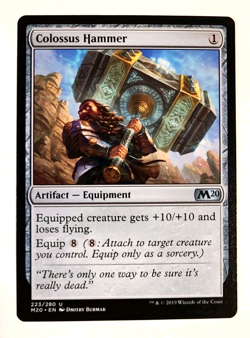 Near Mint - Colossus Hammer #223 Core Set 2020 M20 Magic MTG - Image 1