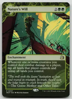 Nature's Will R Wilds of Eldraine: Enchanting Tales 57 NM - Image 1