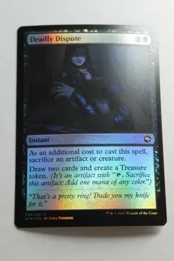 MTG Deadly Dispute x1-Foil -Adventures in the Forgotten Realms-Lightly Played - Image 1