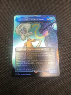 Squidward, Sarcastic Snob Foil Spongebob Secret Lair Drop MTG NM - Image 1