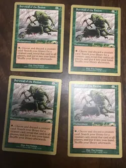 4x SURVIVAL OF THE FITTEST NM World Championship 1998 Magic the Gathering Gold B - Image 1