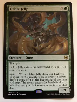 MTG Adventures In The Forgotten Realms Ochre Jelly 196/281 NM Rare - Image 1
