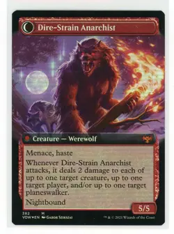 MTG Crimson Vow Volatile Arsonist (Extended Art FOIL) NM Mythic - Image 2