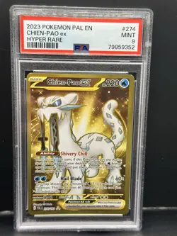 Chien-Pao ex 274/193 Hyper Rare Holo 2023 Pokemon Paldea Evolved PSA 9 Mint - Image 1