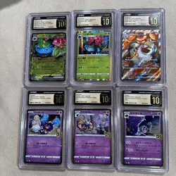 6 Card Graded lot Pokemon Japanese CGC slab lot prestine 10 , - Image 1