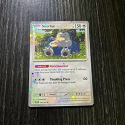 Snorlax Holo Reflective Rare Scarlet And Violet Set 151 Pokemon Card Custom - Image 1