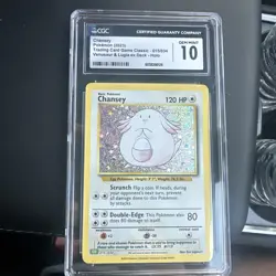 CGC Gem Mint 10 Chansey CLV 015/034 TCG Classic Holo Pokemon TCG Classic English - Image 1
