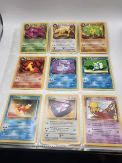 Complete Pokemon Unlimited Team Rocket Non-Holo Uncommon/Common 48 Card Set LP - Image 2
