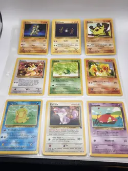 Complete Pokemon Unlimited Team Rocket Non-Holo Uncommon/Common 48 Card Set LP - Image 4