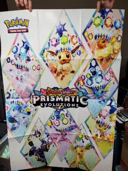 Pokemon TCG Prismatic Evolutions Eevee-Lutions Poster - Image 1