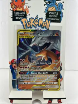 UNBROKEN BONDS RESHIRAM @ CHARIZARD GX POKEMON ULTRA RARE 20/204 NM - Image 1