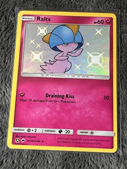 Ralts SV34/SV94 Hidden Fates Shiny Vault Shiny Holo Rare Pokemon Card NM/M - Image 1