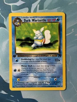 TCG Pokemon Vintage Dark Wartortle 46/82 set of 2 1st Ed &Unlimited Team Rocket - Image 3