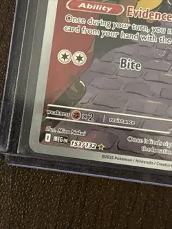 Pokemon TCG Gumshoos 153/132 Mega Evolution Illustration Rare - Image 5