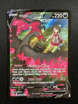 Galarian Moltres V TG20/TG30 Astral Radiance Trainer Gallery Holo Pokemon - Image 1