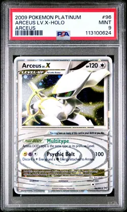 2009 POKEMON PLATINUM ARCEUS #96 ARCEUS LV.X-HOLO PSA 9 - Image 1