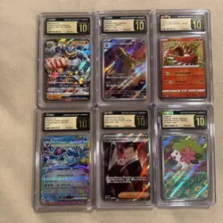 6 Card Graded lot Pokemon Japanese CGC slab lot prestine 10 , - Image 1