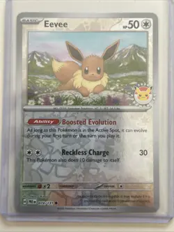 Eevee 074/131 Reverse Holo Pokemon Day 2025 Promo Prismatic Evolutions NM 1 - Image 1