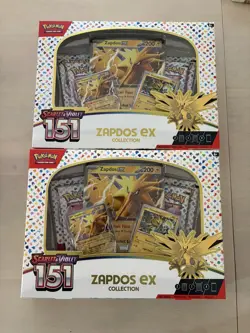 2X Pokemon 151 Zapdos EX Collection New Sealed TCG (Lot Of 2) - Image 1