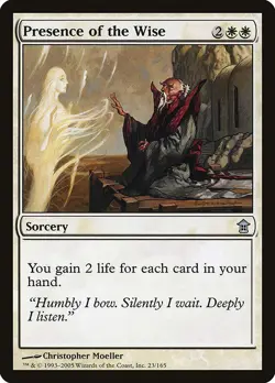 (1x) PRESENCE OF THE WISE - Saviors of Kamigawa - MTG Magic the Gathering Card - Image 1