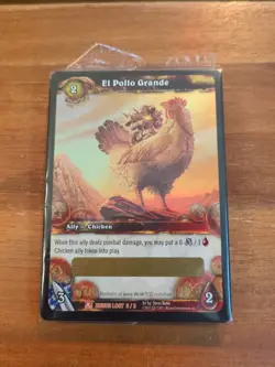 El Pollo Grande World Of Warcraft Foil Unused Loot Card - Image 1