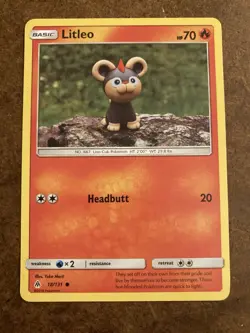 Litleo 18/131 Basic Common Forbidden Light Pokemon Card - Image 1