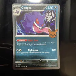 Pokemon Gengar TCG Trick or Trade Holo Card 2024 057/091 Pack Fresh Mint - Image 1
