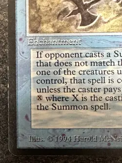 MTG “Invoke” “Prejudice” Legends Rare Magic The Gathering Banned Card See Photos - Image 4