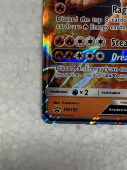 Pokemon TCG Charizard GX SM195 Detective Pikachu Promo Holo Card Fresh Pull! - Image 4