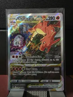 Charizard VSTAR 2022 Sword & Shield Full Art Black Star Promo Card SWSH262 - Image 1
