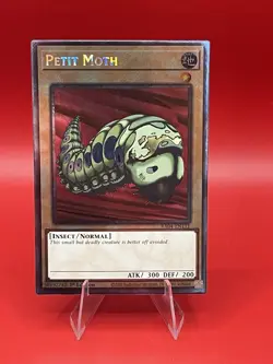 Petit Moth Secret Rare 1st Ed Quarter Century Pack RA04-EN111 N/M Yu-Gi-Oh Card - Image 1