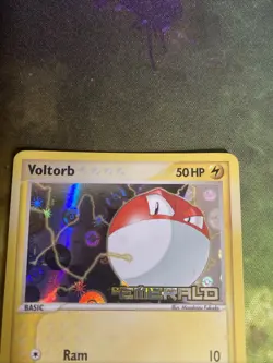 Pokemon TCG Voltorb 71/106 EX Emerald Reverse Holo 2005 Stamped Pokemon Card - Image 2