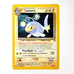 Neo Genesis Lanturn Pokemon Vintage Card, 38/111 No Stamp, HP - Image 1