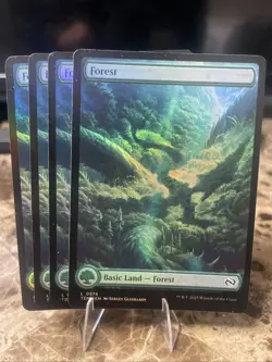 MTG Tarkir Dragonstorm Forest 0276 (X4 Foil) Land Card - Image 2