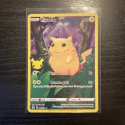 Pokemon TCG Celebrations Pikachu Holo Card 005/025 25th Anniversary - Image 1
