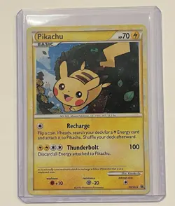 Pikachu Holo Rare Promo Pokemon Card HGSS03 - Image 1