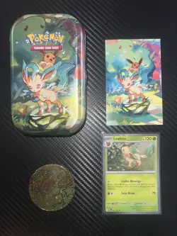 Umbreon Mini Tin Prismatic Evolutions + Matching Cosmo Foil, Art Card, And Coin. - Image 2