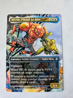 NM Borderless Comeuppance & Sp dr MTG, Marvel Spider-Man Magic the Gathering - Image 3