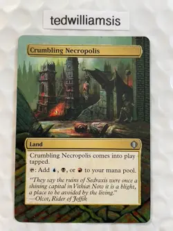 Crumbling Necropolis MtG Shards of Alara Altered Art Extended & Borderless - Image 1