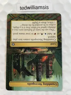 Crumbling Necropolis MtG Shards of Alara Altered Art Extended & Borderless - Image 4