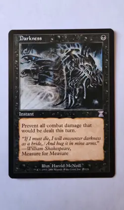 MTG Darkness Timeshifted Regular (Rare) Near Mint - Image 1