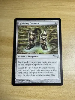 Lightning Greaves - MTG Mirrodin Magic the Gathering - LP - Image 1
