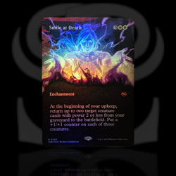 Smile at Death •Borderless Alt Foil• Mythic Enchantment • Tarkir Dragonstorm MTG - Image 1