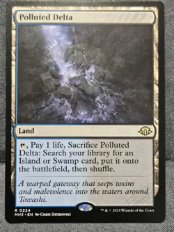 MTG - Polluted Delta - 0224 - Modern Horizons 3 - MTG NM - Image 1